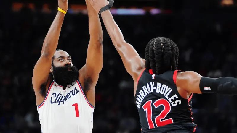 8868在线官网登录入口-快船121-117猛龙3利好！哈登关键球太猛，祖巴茨回暖，配角齐贡献